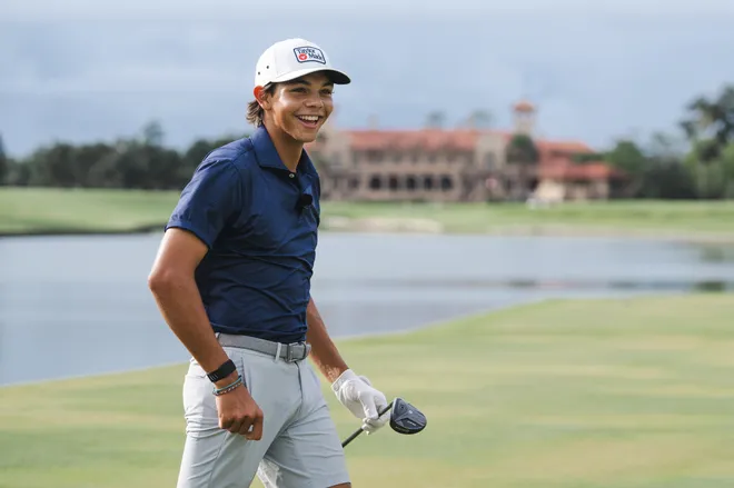 Charlie Woods has signed an NIL deal with TaylorMade.