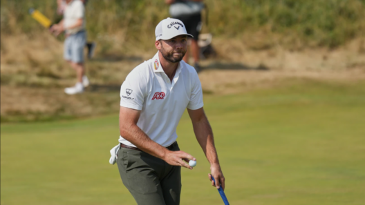Oh, baby! Sam Burns takes the lead in a British Open he planned to miss