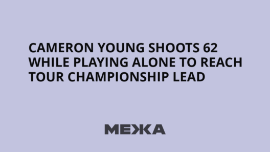 Cameron Young Shoots 62 While Playing Alone to Reach Tour Championship Lead | Ukraine news
