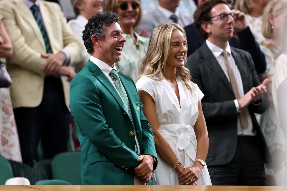 Rory McIlroy in attendance at Wimbledon on Wednesday