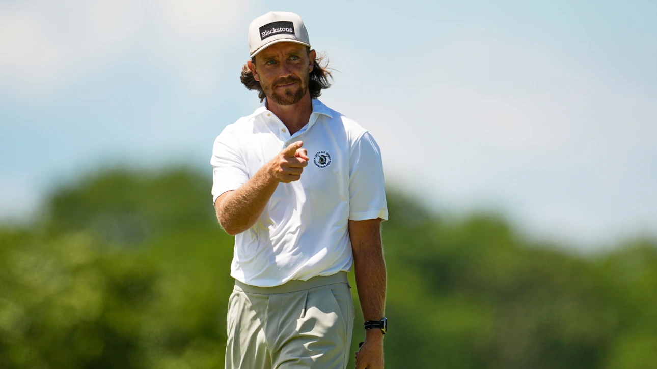 Image of Tommy Fleetwood will start his second round at 4:50 PM from Hole 1 alongside Rory McIlroy and Robert MacIntyre.