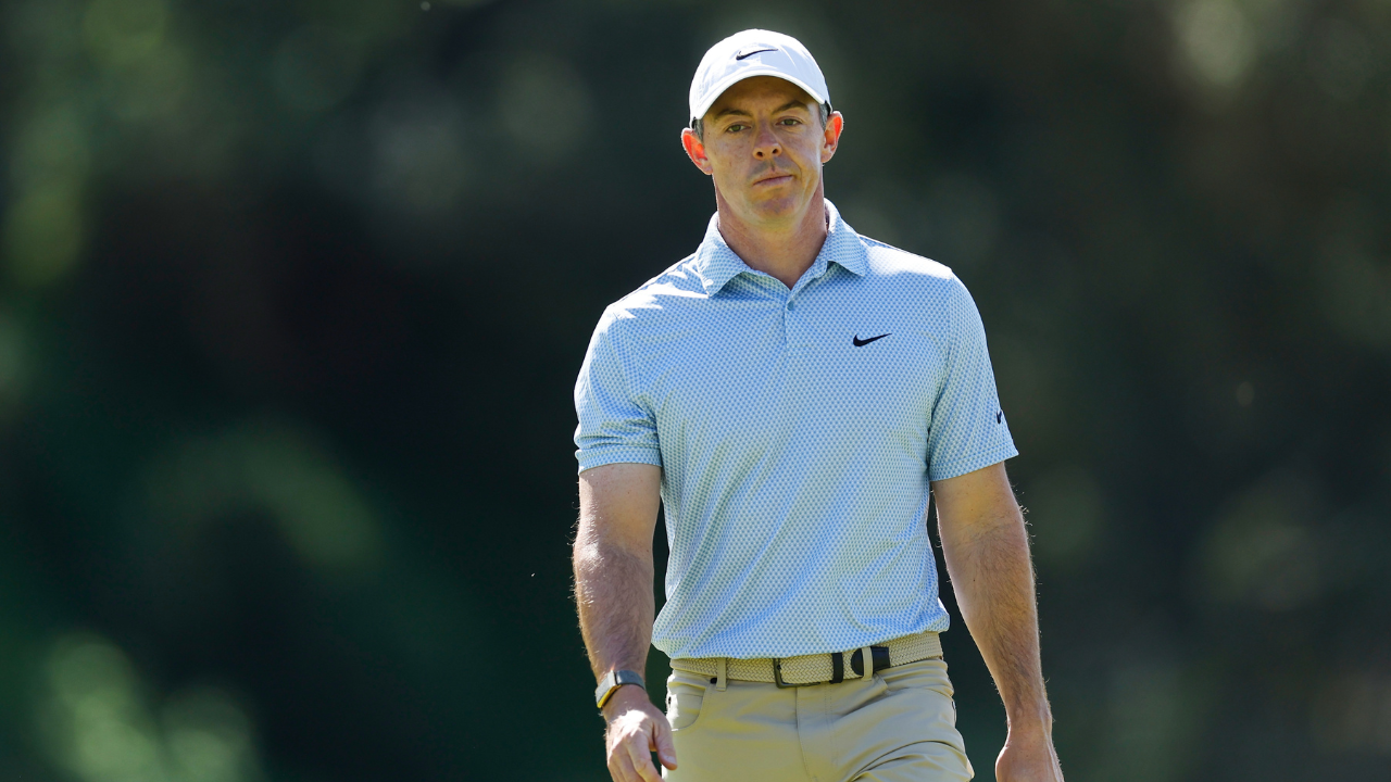 Image of Rory McIlroy is set to tee off at 4:50 PM from Hole 1 in Round 2 of the 2026 DP World India Championship.