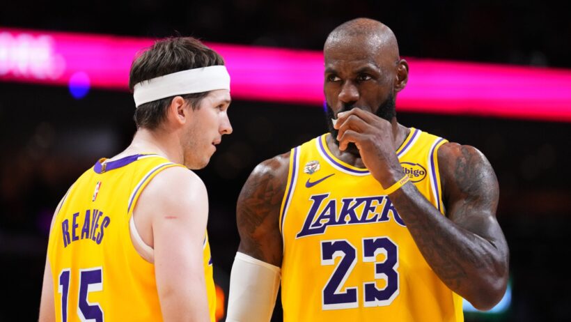 Austin Reaves sparks reunion rumors with LeBron and Bronny James during friendly golf session