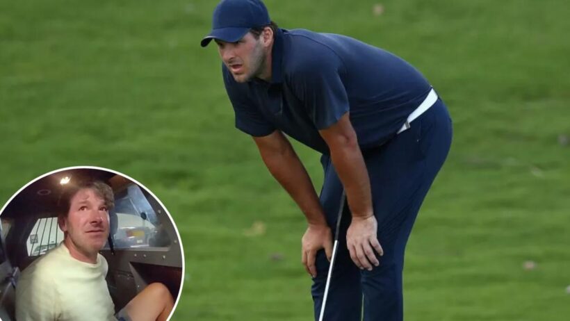 Tony Romo was playing golf when news broke of CBS split