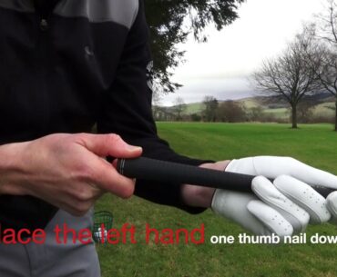 How to grip the golf club - beginner level
