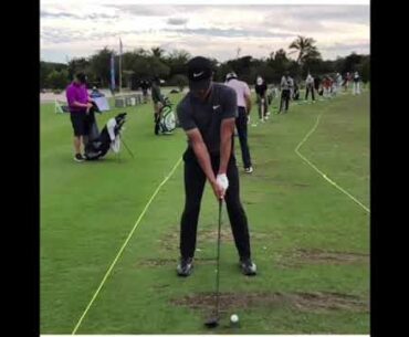 Cameron Champ Why He Hits It So Far! Side View Golf Swing Slow Motion