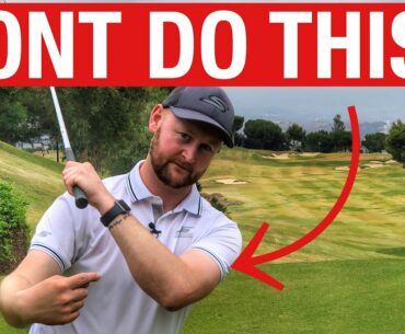 Keep Your Left Arm STRAIGHT In The Golf Swing