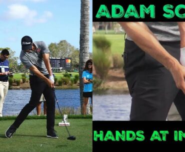 ADAM SCOTT HANDS AT IMPACT SLOW MOTION DRIVER GOLF SWING 1080 HD