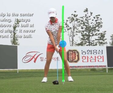 Left hip is the center of the golf swing