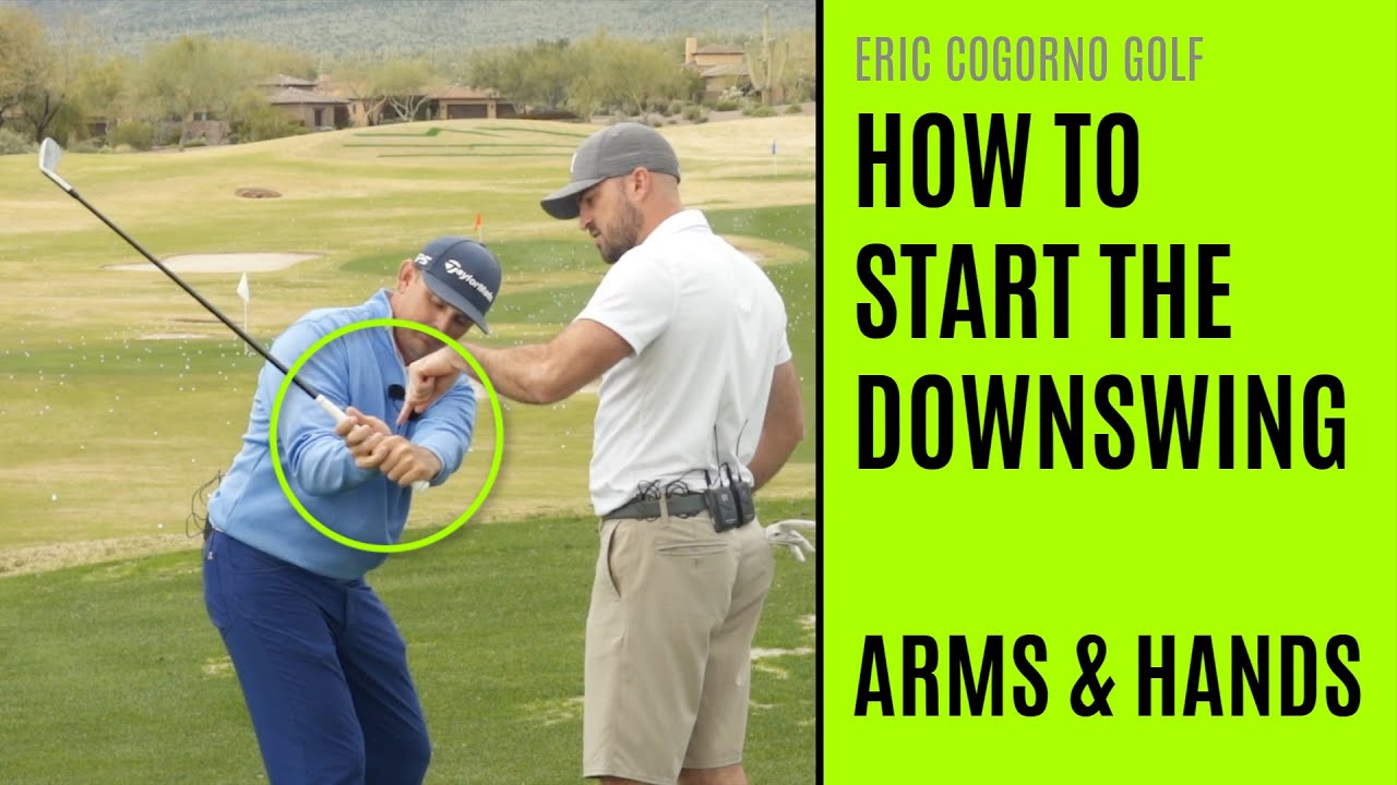GOLF How To Start The Downswing Arms And Hands FOGOLF FOLLOW GOLF