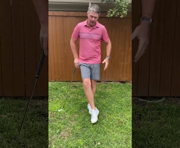 Lower body action in golf swing