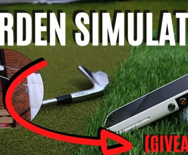 I BUILT A GOLF SIMULATOR IN MY BACK GARDEN! GARMIN LAUNCH MONITOR GIVEAWAY!