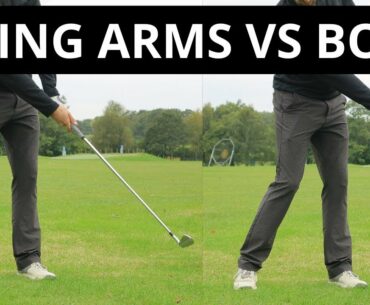 SWING THE ARMS VS ROTATE THE BODY IN THE GOLF SWING