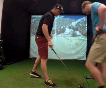 The strong golf grip...