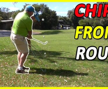 Chipping From The Rough Around The Green