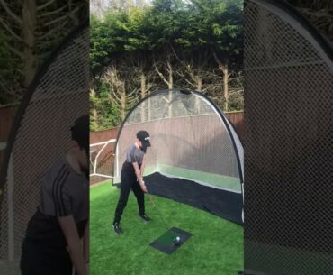 SLO-MO of my golf swing at home during lockdown