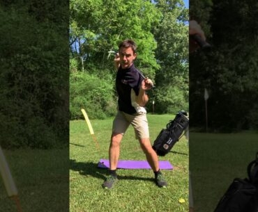 Golf tip/drill to understand torso action in the golf swing and help maintain spine angle
