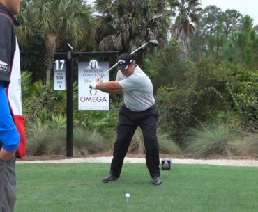 PATRICK REED 120fps FACE-ON SLOW MOTION DRIVER GOLF SWING 2015 TEMPLETON 1080p HD