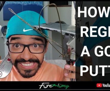 How to Regrip a Golf Club at Home Using a Wire Hanger and a Box Cutter.
