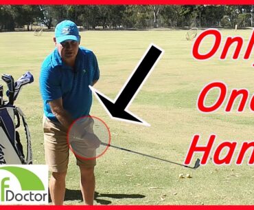 One Hand Golf Swing Drill