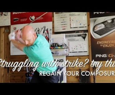 Lost your golf swing? try this