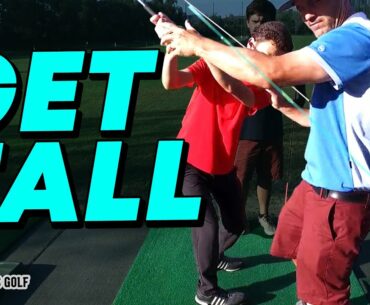 Pro Style Back Swing : Getting Taller