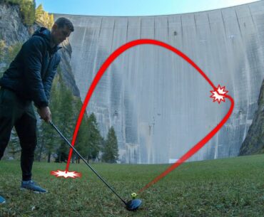 CATCHING GOLF BALLS OFF 165m DAM!