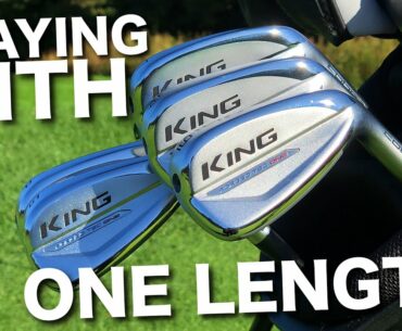 Playing golf with ONE LENGTH Cobra Forged Tec Irons!