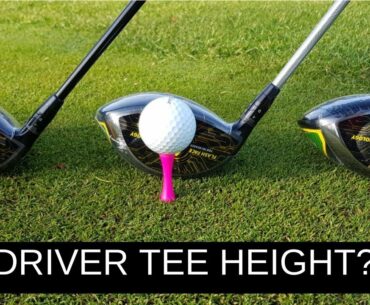 HIT YOUR DRIVER FURTHER USING CORRECT TEE HEIGHT