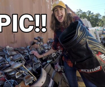 THE MOST EXPENSIVE GOLF CLUBS WE'VE EVER FOUND AT GOODWILL!! (Epic!!)