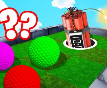 TNT vs. GOLF BALLS TROLL! (Golf It)