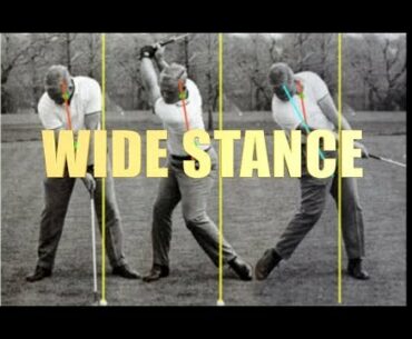 GOLF SWING WIDE STANCE BREAKDOWN