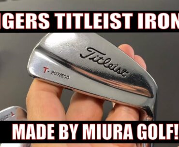 The RARE TIGER WOODS TITLEST IRONS Made by Miura Japan!
