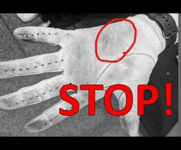 Why do I wear holes in my golf glove
