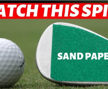 WE GLUE SANDPAPER TO A LOB WEDGE - CRAZY GOLF SHOTS