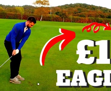 MAKING EAGLE WITH £1 GOLF CLUBS - CHEAP CLUB MATCH