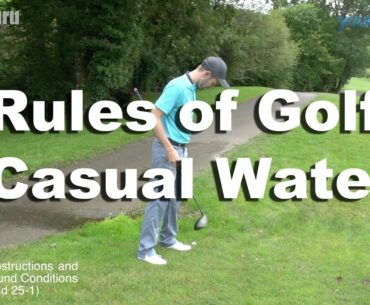 Golf Rules Casual Water Drop