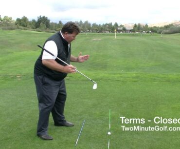 Golf Terms - Closed Stance