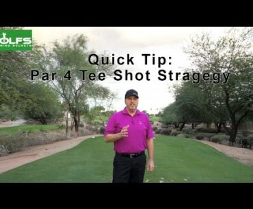 Quick Tip: Par 4 Tee Shot Strategies