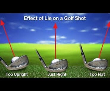Lie Angle. What is it and how does effect your golf shots.