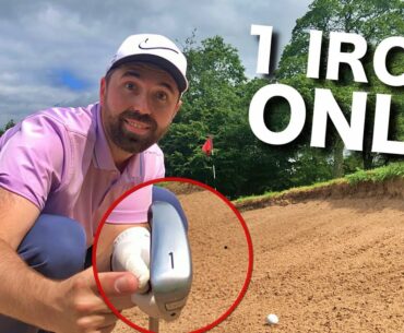 Playing golf with a 1 iron (16°) for EVERY shot!