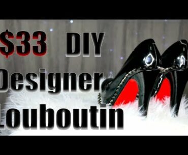 DIY DESIGNER SHOES | SPIKED CHRISTIAN LOUBOUTIN HEELS