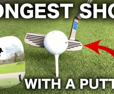 LONGEST SHOT WITH A GOLF PUTTER......AMAZING RESULTS