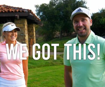 PETE USES HIS NEW TIGER WOODS CLUBS VS GOLFHOLICS!