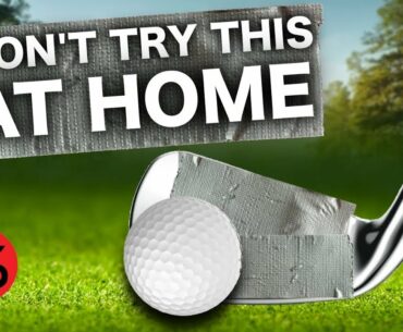 I covered up my golf clubs grooves.....DON'T TRY THIS AT HOME!