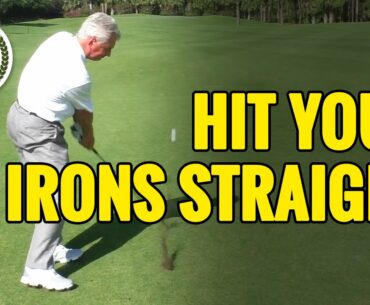 HOW TO HIT A GOLF BALL STRAIGHT WITH AN IRON - 3 MAIN FACTORS!
