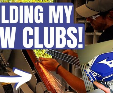 BUILDING MY NEW GOLF CLUBS ON THE TOUR VAN!!!