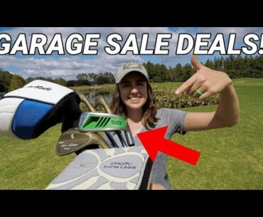We Made An OFFER For All The GOLF CLUBS at a GARAGE SALE!! (We Recorded It All!!)