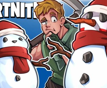 SNEAKY TACTICS AND SNOWMAN GLITCH! (Funny Moments) - Fortnite Battle Royale