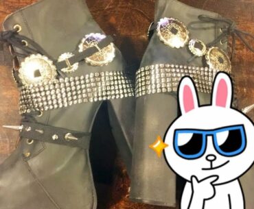 ►DIY - Shoe Belts! SO EASY! Concho, Spiked, and Ribbon shoe belts!